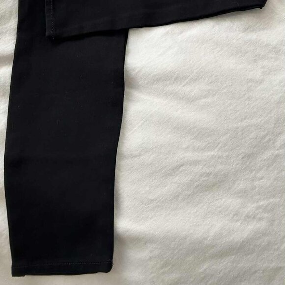 7 For All Mankind Slim Illusion Black Knit Crop Skinny Pants – US 29 - Picture 6 of 7
